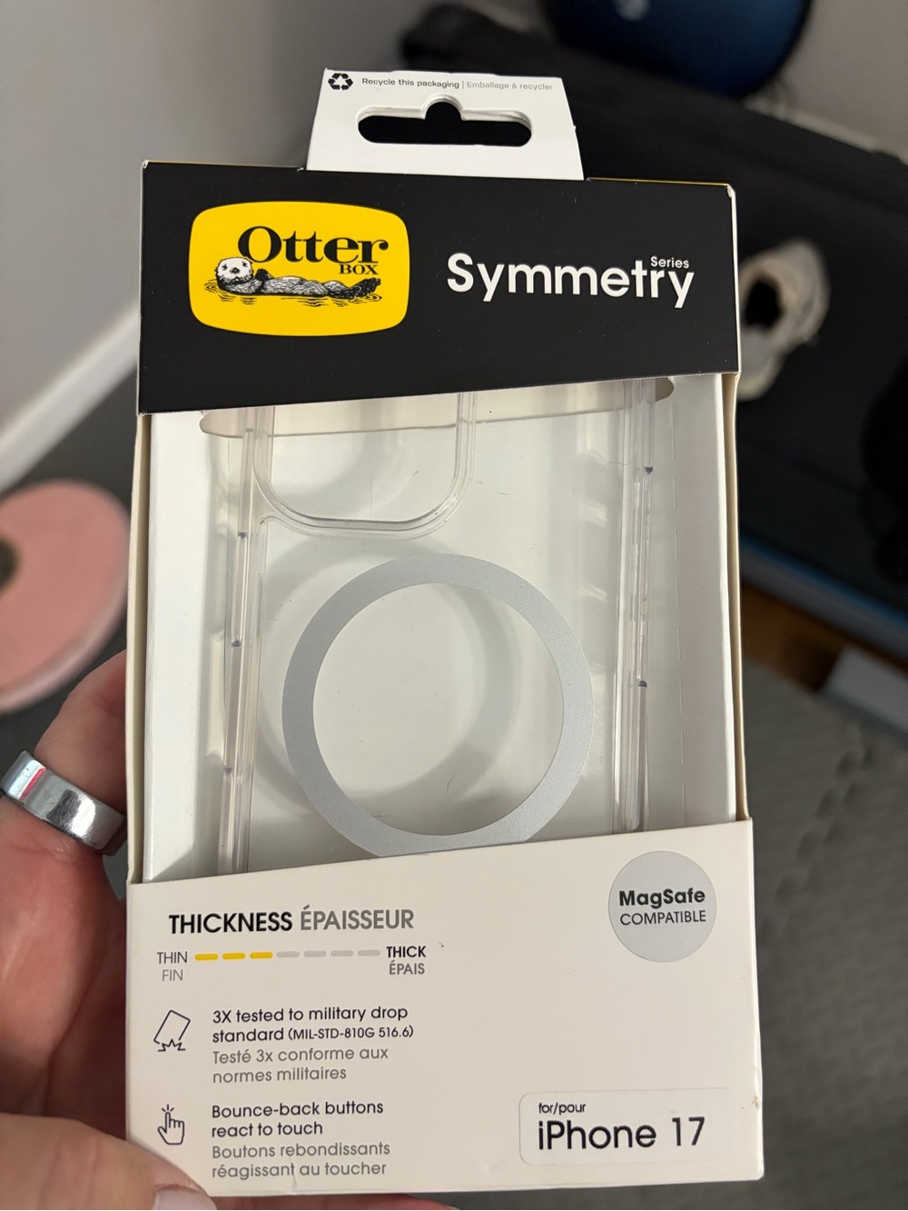 Otter box symmetry series iPhone 17 MagSafe clear